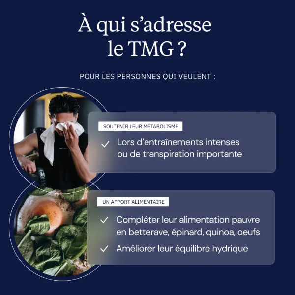 TMG : Trimethylglycine 400 mg - 120 gélules - Dynveo
