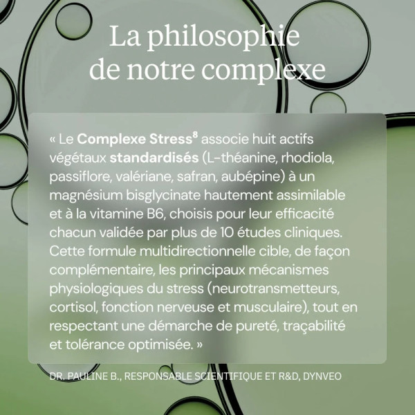 Complexe Stress 8 actifs - 90 gélules - Dynveo | Art. STRESS8 - Vue 6