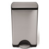 Deluxe Rectangular. Poubelle 38 l  inox  - Simplehuman CW1814