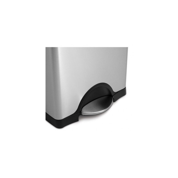 Deluxe Rectangular. Poubelle de 50 l inox  - Simplehuman CW1816