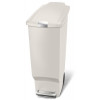 Slim 40L. Poubelle sur roulette blanche - Simplehuman