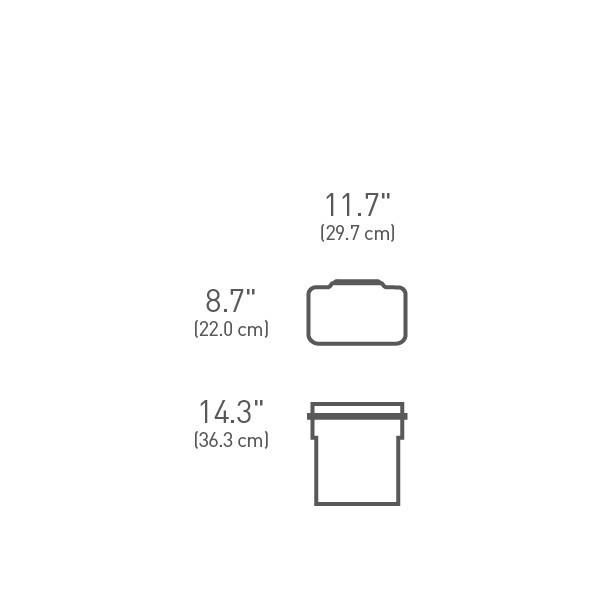 Poubelle de placard 10L - Simplehuman |Art. 838810016498 - Vue 3