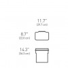Poubelle de placard 10L - Simplehuman |Art. 838810016498 - Vue 3