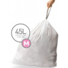 Paquet de 20, 50 ou 100 sacs poubelle 45L (M) - Simplehuman
