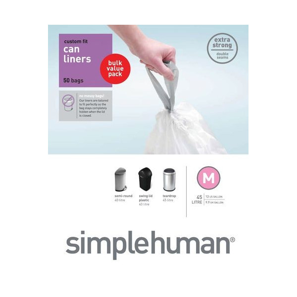 Sac de Poubelle 45 litres (M) - Simplehuman | Art.  0838810024127 - vue 2