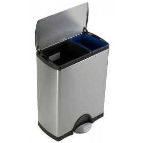 Rectangular Recycler. Poubelle 2 bacs 30+16 L - Simplehuman | Art.  0838810006826 - vue 2