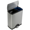 Rectangular Recycler. Poubelle 2 bacs 30+16 L - Simplehuman | Art.  0838810006826 - vue 2