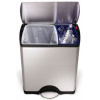 Rectangular Recycler. Poubelle 2 bacs 30+16 L - Simplehuman | Art.  0838810006826 - vue 1