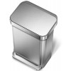 Poubelle rectangulaire inox + réserve à sacs 45L - Simplehuman |Art.  0838810017815  - vue 2
