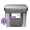 Poubelle rectangulaire inox + réserve à sacs 45L - Simplehuman |Art.  0838810017815  - vue 4