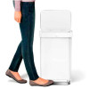 Poubelle rectangulaire blanc + réserve à sacs 45L - Simplehuman |Art.   0838810018140 - vue 3