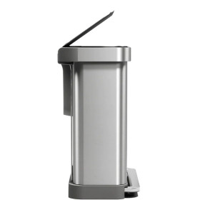 Poubelle rectangulaire Recycler inox + réserve à sacs 2 bacs 24+34 L - Simplehuman | Art.  838810026978  - vue 2