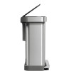 Poubelle rectangulaire Recycler inox + réserve à sacs 2 bacs 24+34 L - Simplehuman | Art.  838810026978  - vue 2