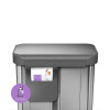 Poubelle rectangulaire Recycler inox + réserve à sacs 2 bacs 24+34 L - Simplehuman | Art.  838810026978  - vue 6