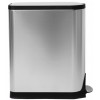 Butterfly. Poubelle inox à ouverture papillon 45L - Simplehuman | Art. 0838810015361 - vue 4