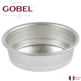 Moule à manqué rond uni - fer blanc - fond fixe, h45 mm - Gobel