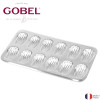 Plaque 12 madeleines - fer blanc - 395 x 200 x 17 mm - Tellier | Art. vue 1