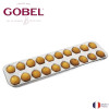 Plaque 20 madeleinettes - fer blanc - 395 x 125 x 13 mm - Tellier | Art. Vue 2