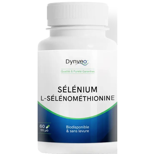 Sélénométhionine : Sélénium organique 55µg - 60 gélules - Dynveo | Art. vue 1