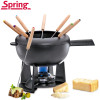 Saas-Fee. Service à Fondue en fonte 20 cm, 2 L noir - Spring |Art. 4052356005730 - vue 1