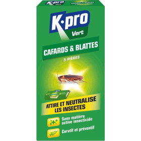 Piège Englués Cafards et Blattes Lot de 5 - Kpro