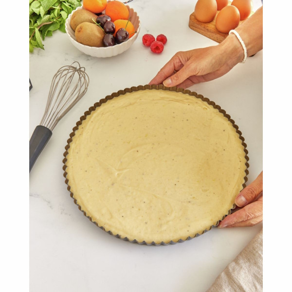 Moule à tarte renversée cannelé - fruits frais - Antiadhérent (sans PFAS) - Ø28 cm h35 mm - Gobel | Art. 3075302269506 - vue 3