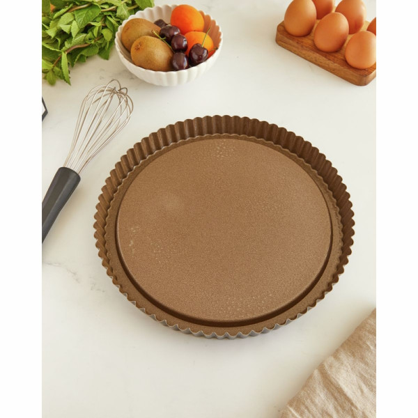 Moule à tarte renversée cannelé - fruits frais - Antiadhérent (sans PFAS) - Ø28 cm h35 mm - Gobel | Art. 3075302269506 - vue 5