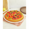 Moule à tarte renversée cannelé - fruits frais - fer blanc - Ø28 cm h35 mm - Gobel | Art. 3075301269507 - vue 2