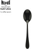 Natura. 07 Cuillère à café aspect inox poli brillant - Oro Nero (black) - Mepra