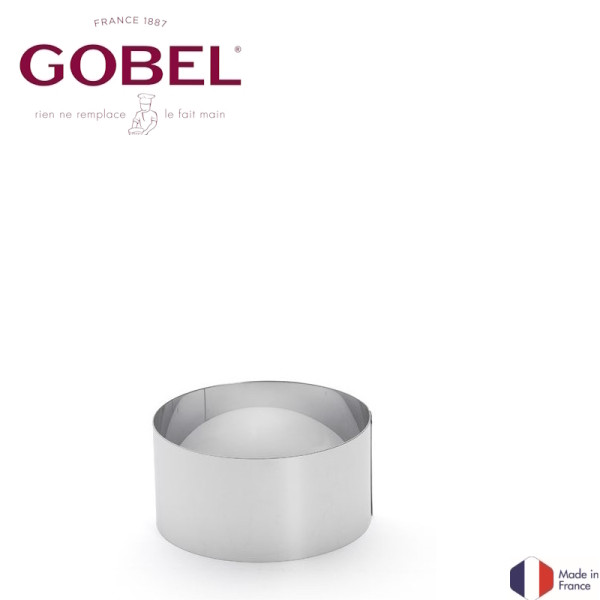 Cercle à entremets Vacherin inox - 12 cm - Ht 6 cm - Gobel | Art. 864920