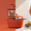 Cocotte multifonction en fonte d'aluminium recyclé 24 cm, 4,5L - Pebbly