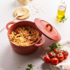 Cocotte multifonction en fonte d'aluminium recyclé 24 cm, 4,5L - Pebbly