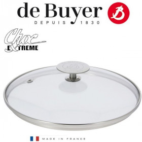 Choc Intense. Couvercle en verre de 14 à 36 cm - De Buyer