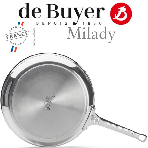 Milady. Poêle inox de 20 à 32 cm - De Buyer | Art. 3412.28 - Vue 5