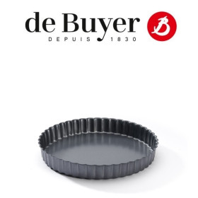 Moule à tarte cannelé fond fixe 20 cm - De Buyer | Art. 3011244705207 - vue 1