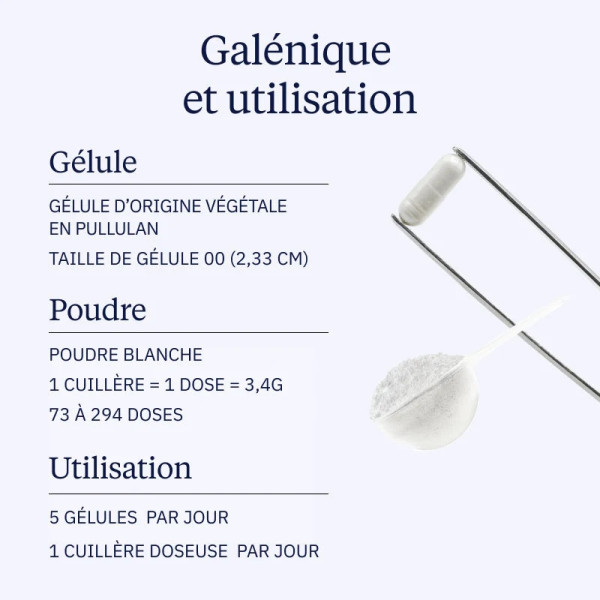 Créatine monohydrate Creapure - Qualité brevetée de référence - Dynveo