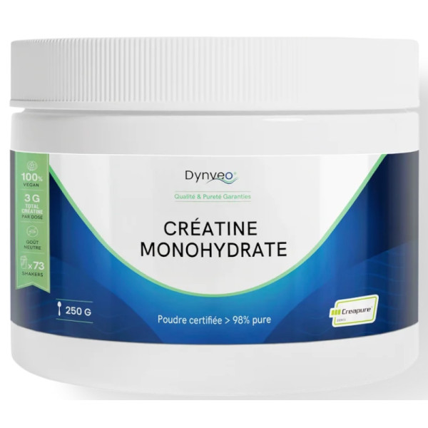 Créatine monohydrate Creapure - Qualité brevetée de référence - Dynveo