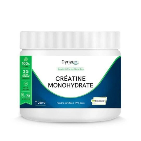 Créatine monohydrate Creapure - Qualité brevetée de référence - Dynveo