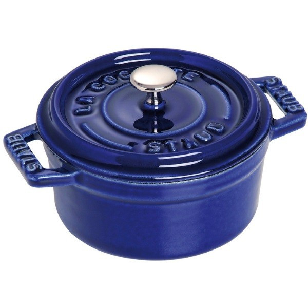 Mini-cocotte en fonte 10 cm bleue intense - Staub